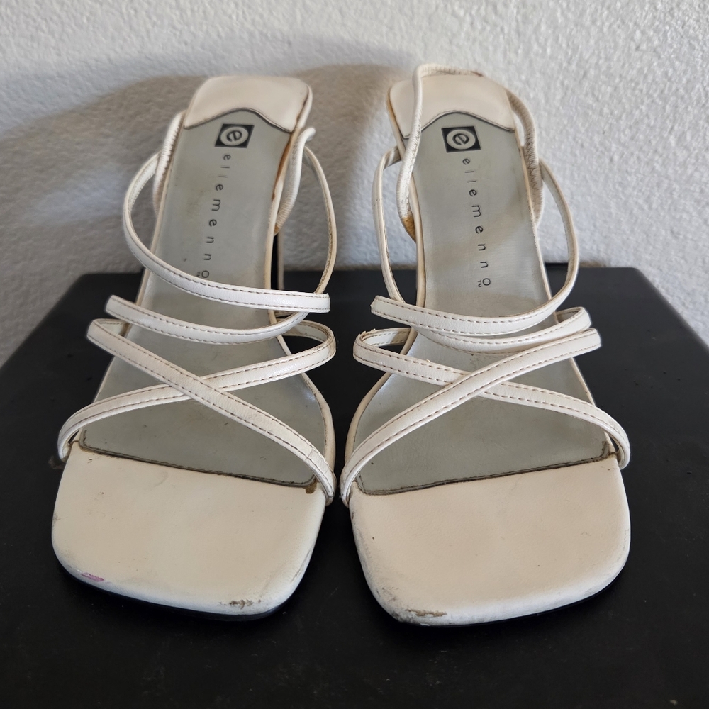White Strappy Heels